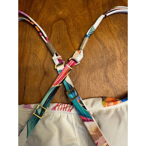 La Blanca Floral One-Piece Swimsuit Size 6 / Medium Tropical Print - Picture 4 of 8